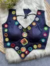 Navratri 019 Pure Rayon Cotton With Heavy Mirror Work Blouse